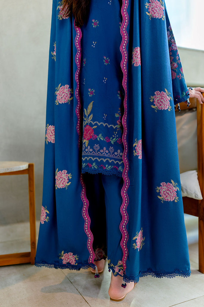 Cross Stitch | Cotton Satin 25 | INK BLOOM - by Libasekhas UK - Registered Vendor of : Cross Stitch - 100% Original Designer Dress