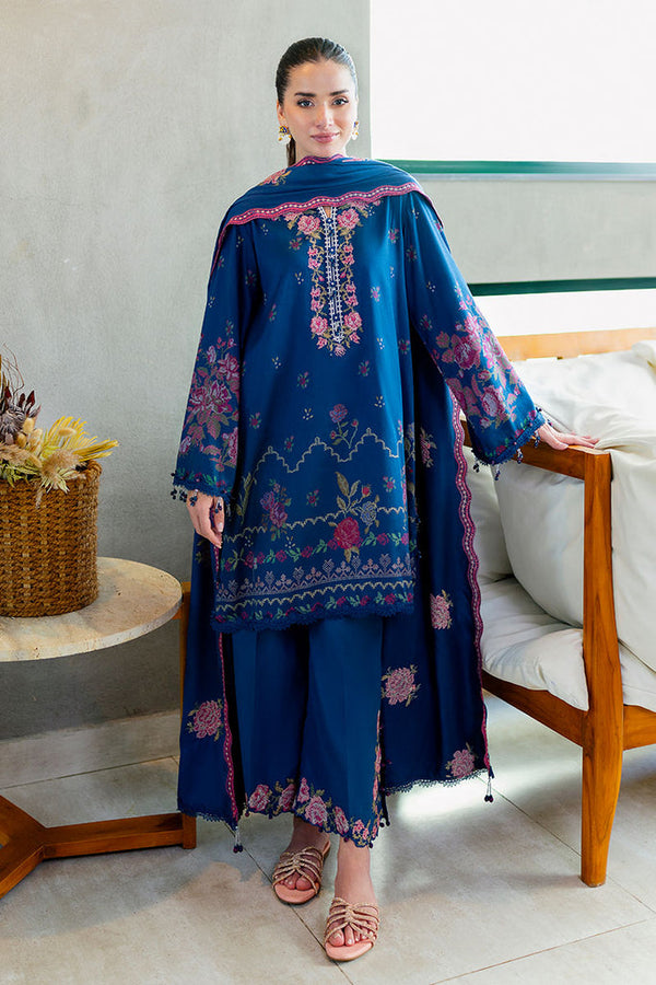 Cross Stitch | Cotton Satin 25 | INK BLOOM - by Libasekhas UK - Registered Vendor of : Cross Stitch - 100% Original Designer Dress