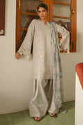 Cross Stitch | Luxe Atelier 25 | GRAY DAWN - by - Libasekhas UK - Registered Vendor of : Cross Stitch - 100% Original Designer Dresss