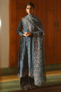 Cross Stitch | Luxe Atelier 25 | MAJESTIC TEAL - by - Libasekhas UK - Registered Vendor of : CROS - 100% Original Designer Dresss
