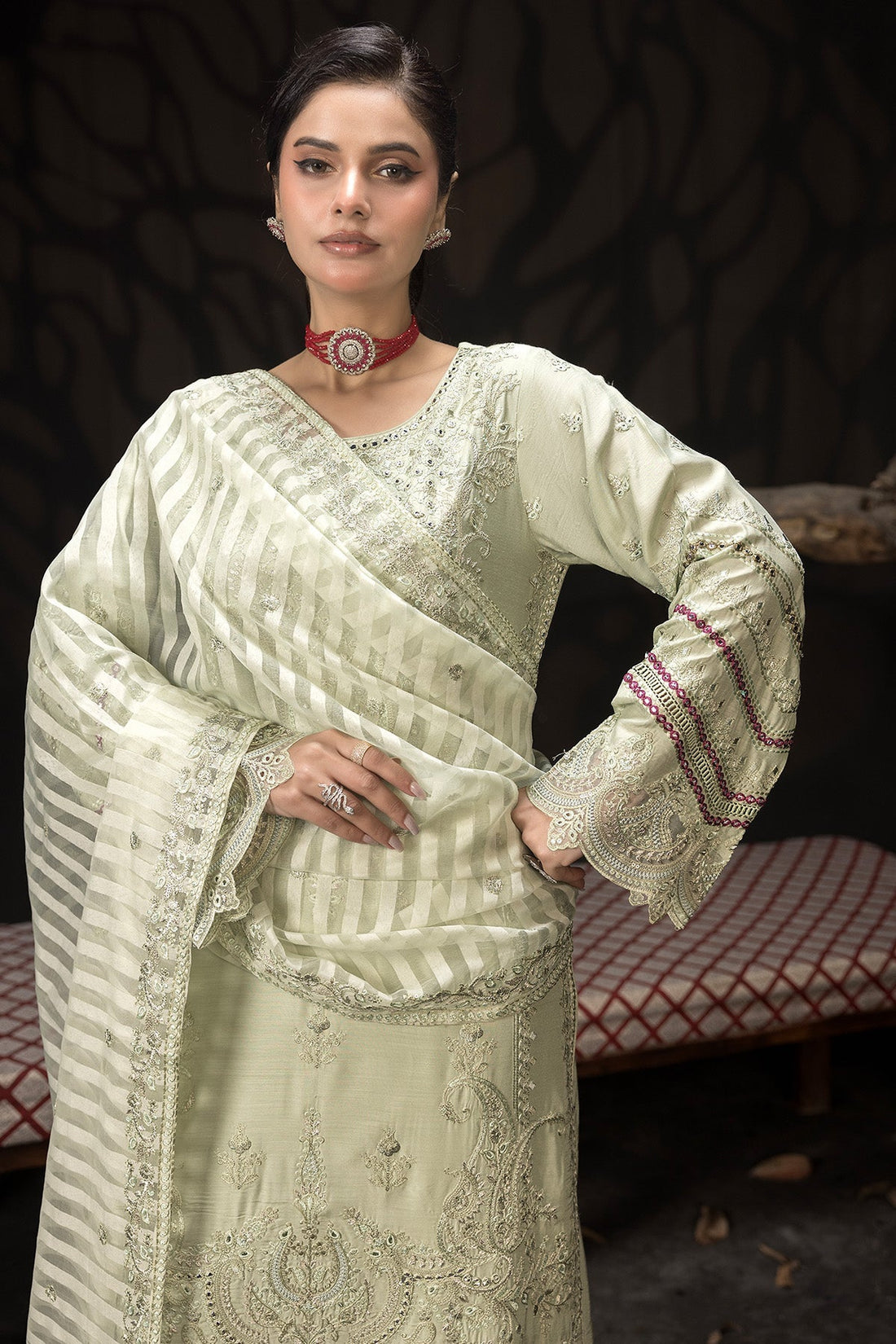 Imrozia Premium | Gulzar e Dil | I.P-103 Hina - by - Libasekhas UK - Registered Vendor of : Imrozia Premium - 100% Original Designer Dresss