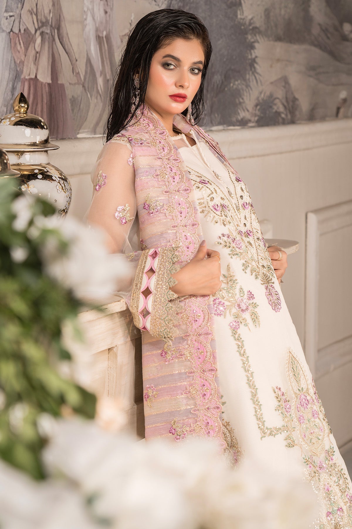 Imrozia Premium | Dilkash Formals | IP-108 Saanjh - by - Libasekhas UK - Registered Vendor of : Imrozia Premium - 100% Original Designer Dresss