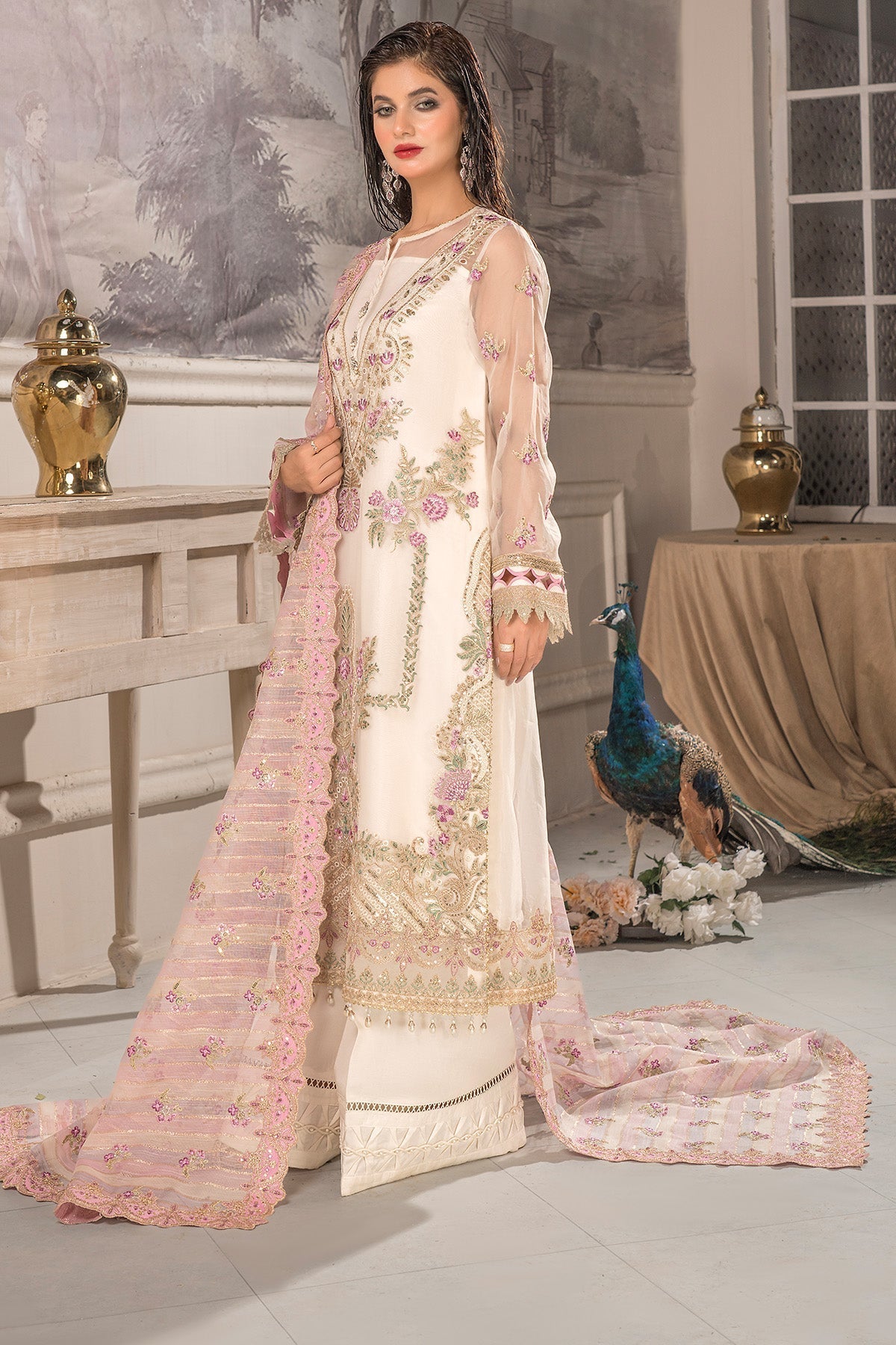 Imrozia Premium | Dilkash Formals | IP-108 Saanjh - by - Libasekhas UK - Registered Vendor of : Imrozia Premium - 100% Original Designer Dresss