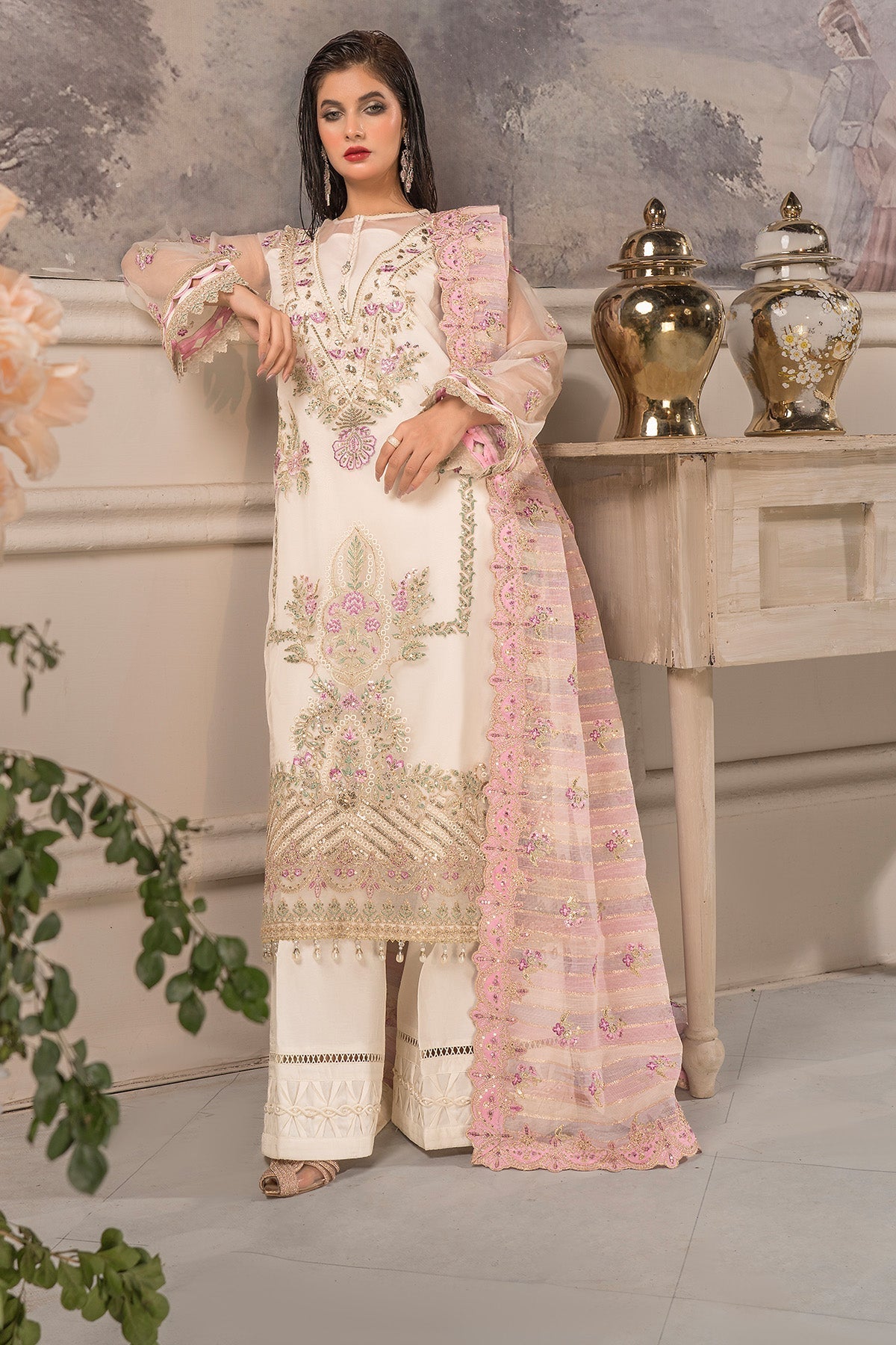 Imrozia Premium | Dilkash Formals | IP-108 Saanjh - by - Libasekhas UK - Registered Vendor of : Imrozia Premium - 100% Original Designer Dresss