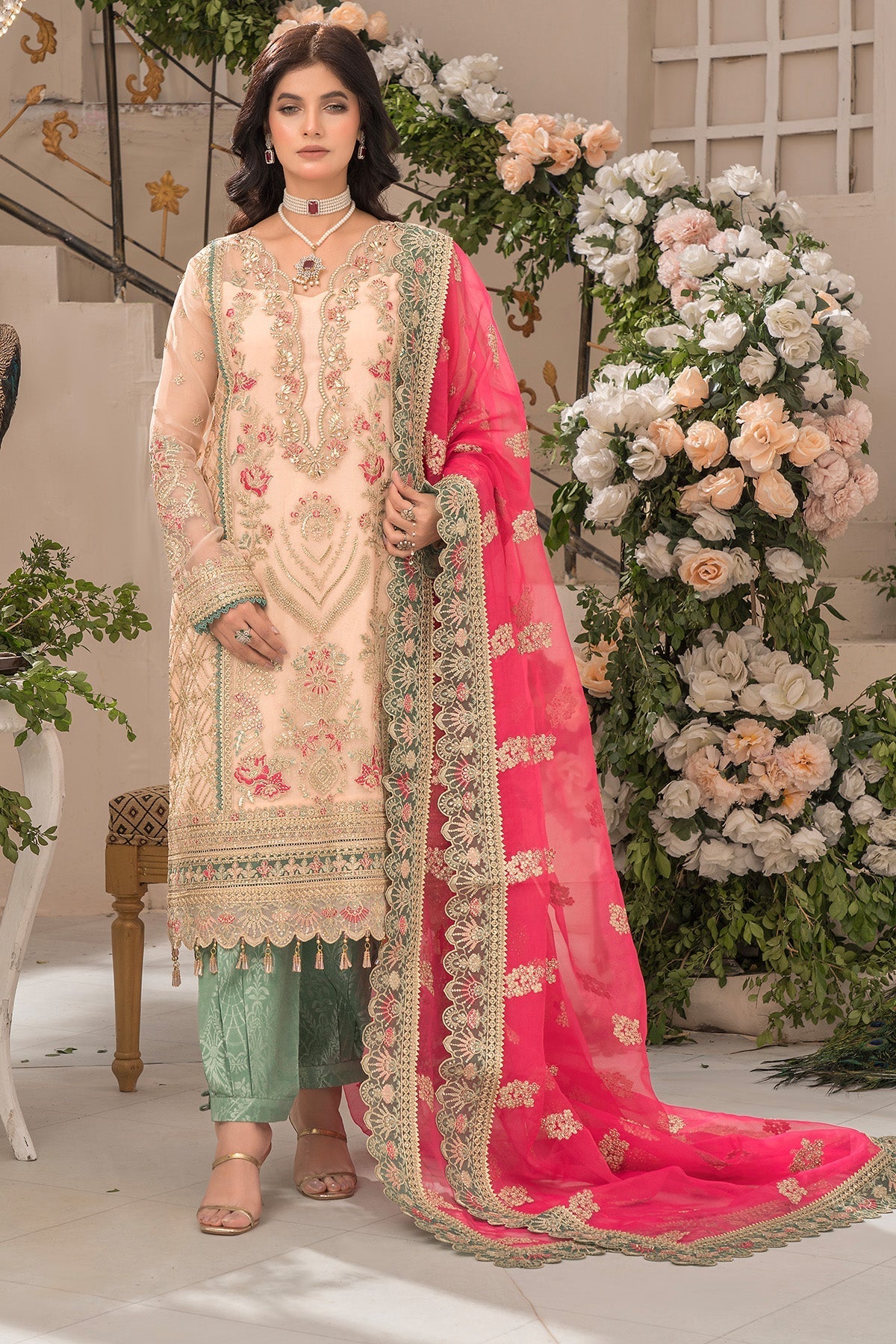 Imrozia Premium | Dilkash Formals | IP-109 Saanvi - by - Libasekhas UK - Registered Vendor of : Imrozia Premium - 100% Original Designer Dresss