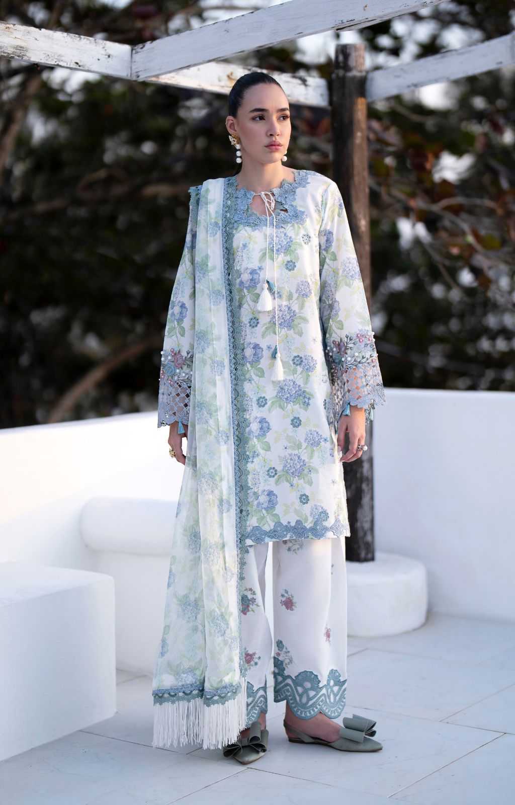 AJR Couture | Printakari Lawn 25 | Isle - by - Libasekhas UK - Registered Vendor of : AJR Couture - 100% Original Designer Dresss