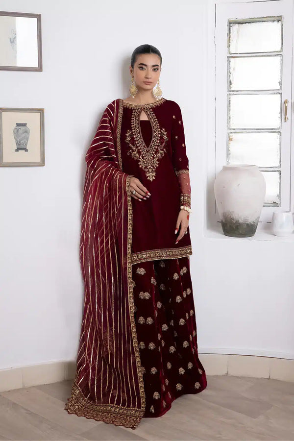 Iznik | Festive Velvet 23 | IV-26 MARASIM - by - Libasekhas UK - Registered Vendor of : Iznik - 100% Original Designer Dresss