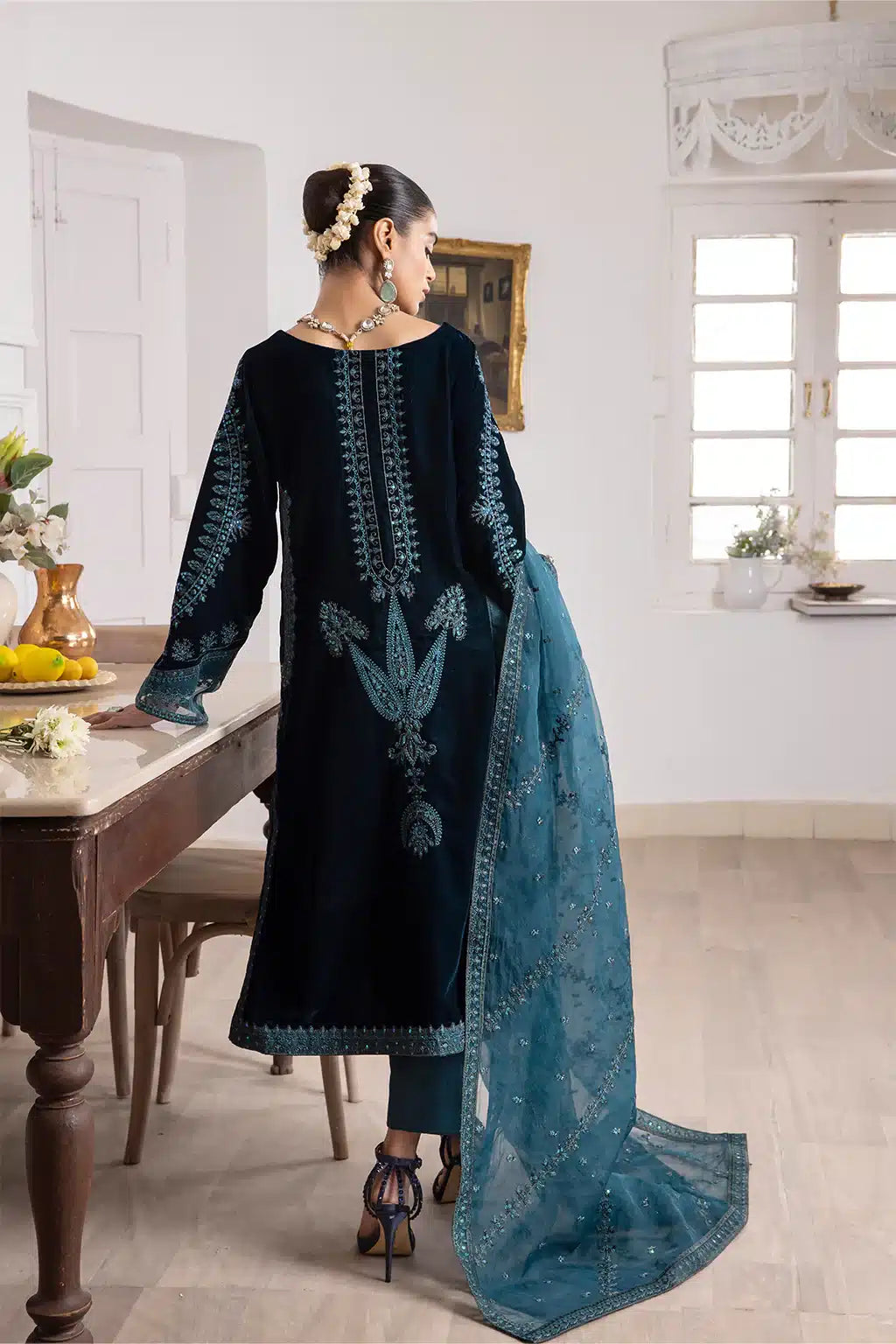 Iznik | Festive Velvet 23 | IV-21 LEHJA - by - Libasekhas UK - Registered Vendor of : Iznik - 100% Original Designer Dresss