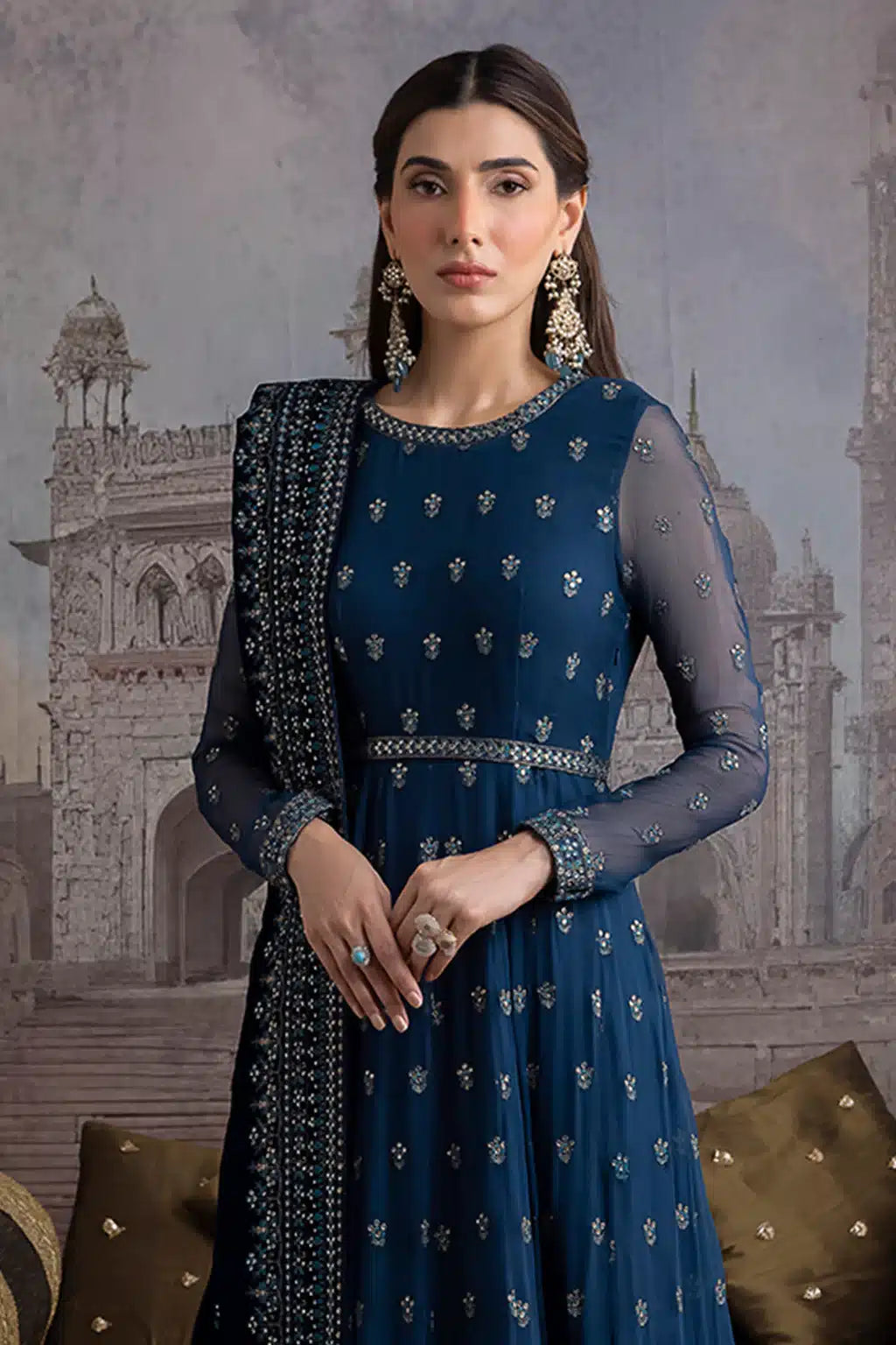 Iznik | Festive Velvet 23 | IV-25 RAQS - by - Libasekhas UK - Registered Vendor of : Iznik - 100% Original Designer Dresss