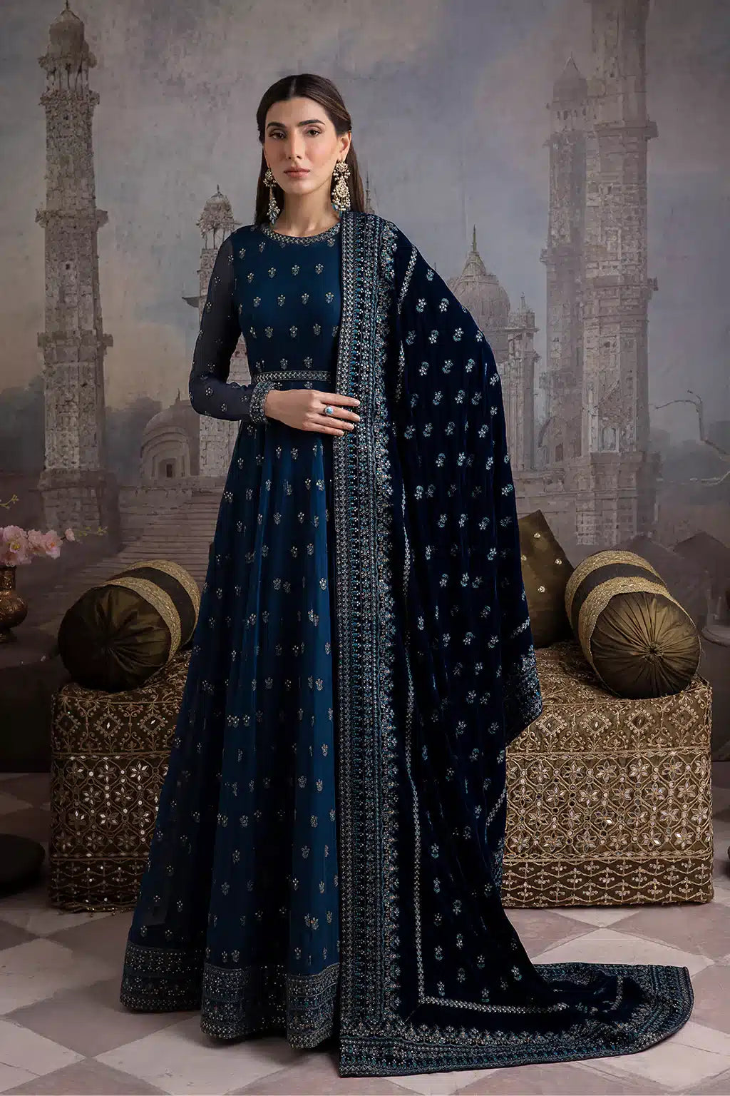Iznik | Festive Velvet 23 | IV-25 RAQS - by - Libasekhas UK - Registered Vendor of : Iznik - 100% Original Designer Dresss