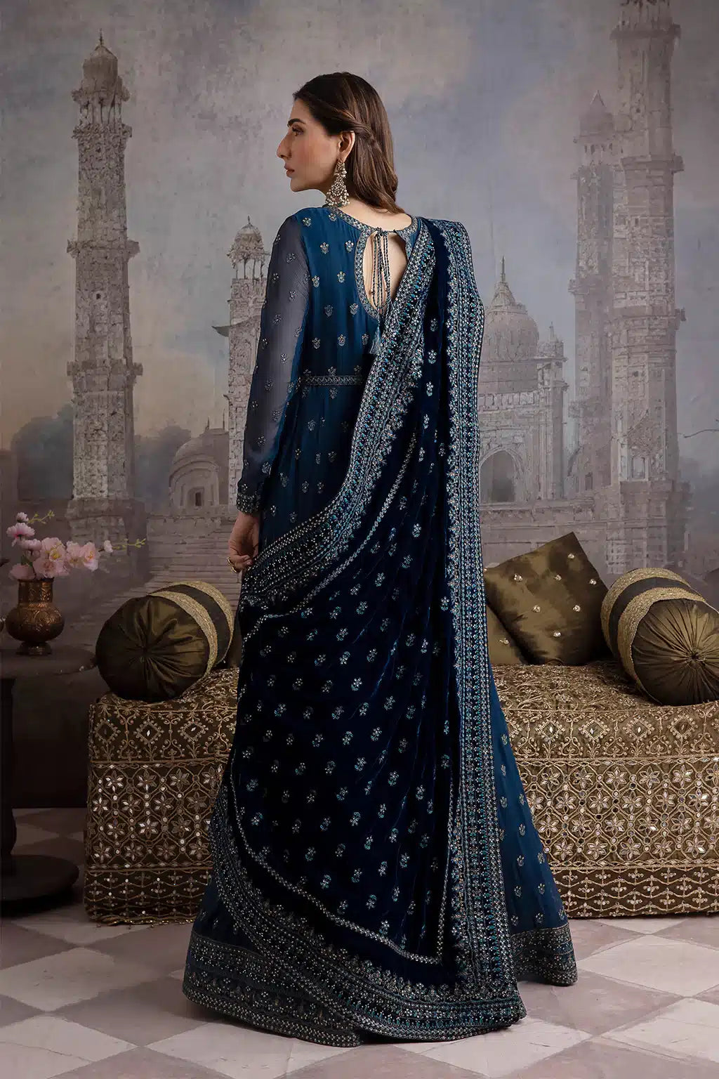 Iznik | Festive Velvet 23 | IV-25 RAQS - by - Libasekhas UK - Registered Vendor of : Iznik - 100% Original Designer Dresss