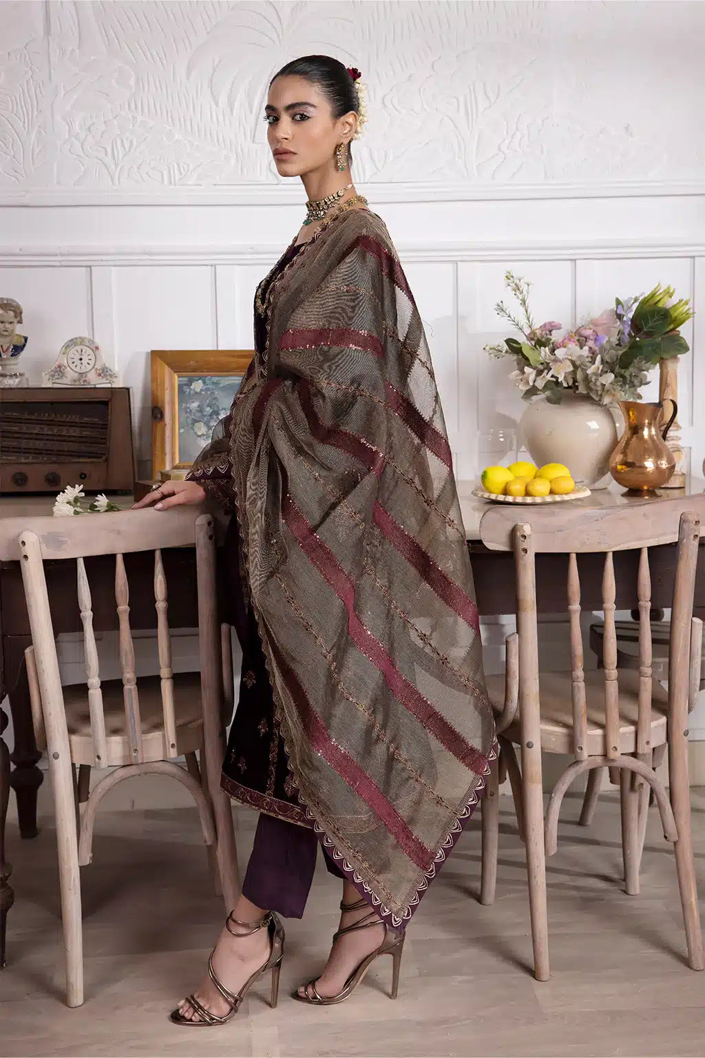 Iznik | Festive Velvet 23 | IV-23 SEHER - by - Libasekhas UK - Registered Vendor of : Iznik - 100% Original Designer Dresss