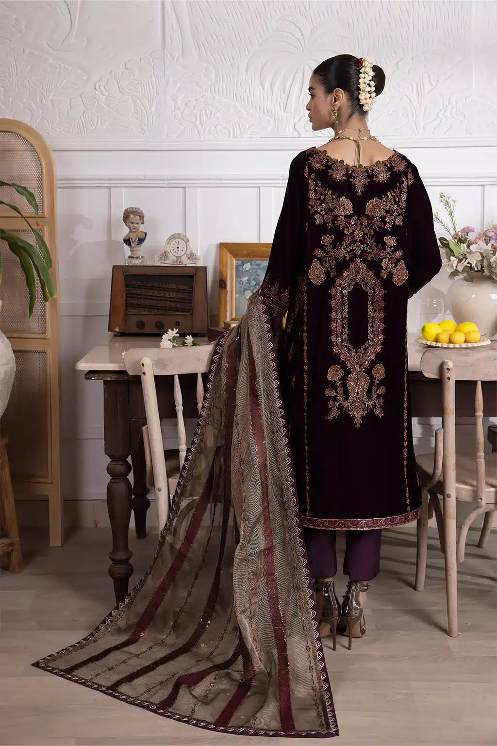 Iznik | Festive Velvet 23 | IV-23 SEHER - by - Libasekhas UK - Registered Vendor of : Iznik - 100% Original Designer Dresss
