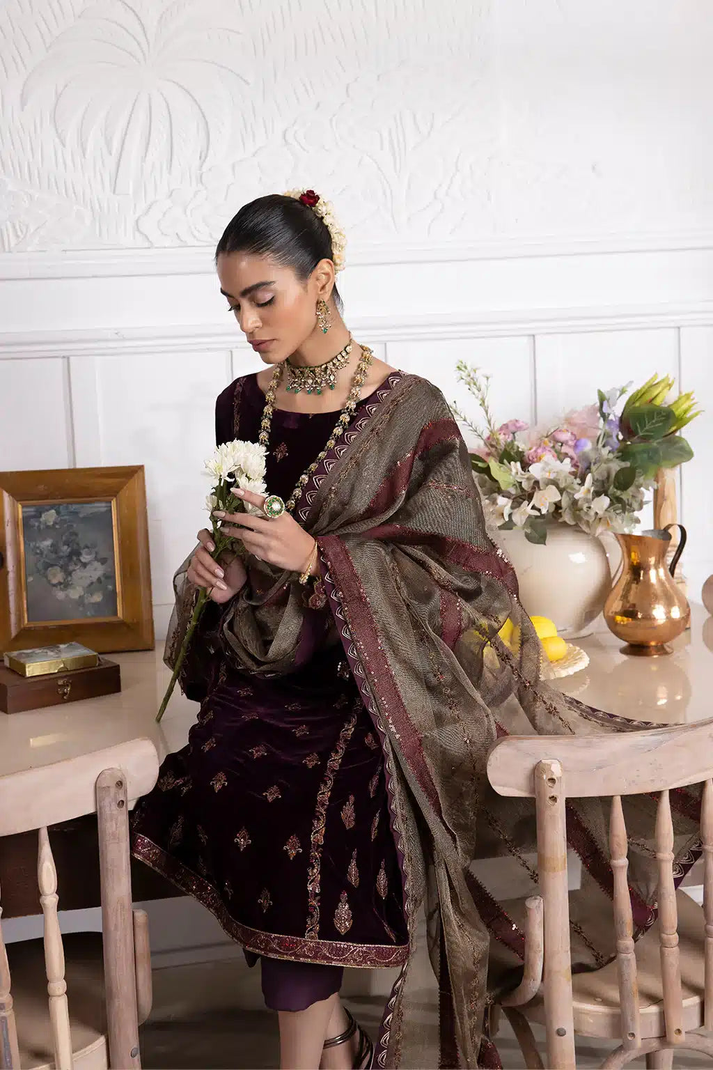 Iznik | Festive Velvet 23 | IV-23 SEHER - by - Libasekhas UK - Registered Vendor of : Iznik - 100% Original Designer Dresss