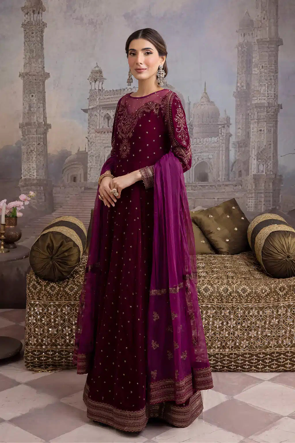 Iznik | Festive Velvet 23 | IV-24 RUMMANA - by - Libasekhas UK - Registered Vendor of : Iznik - 100% Original Designer Dresss
