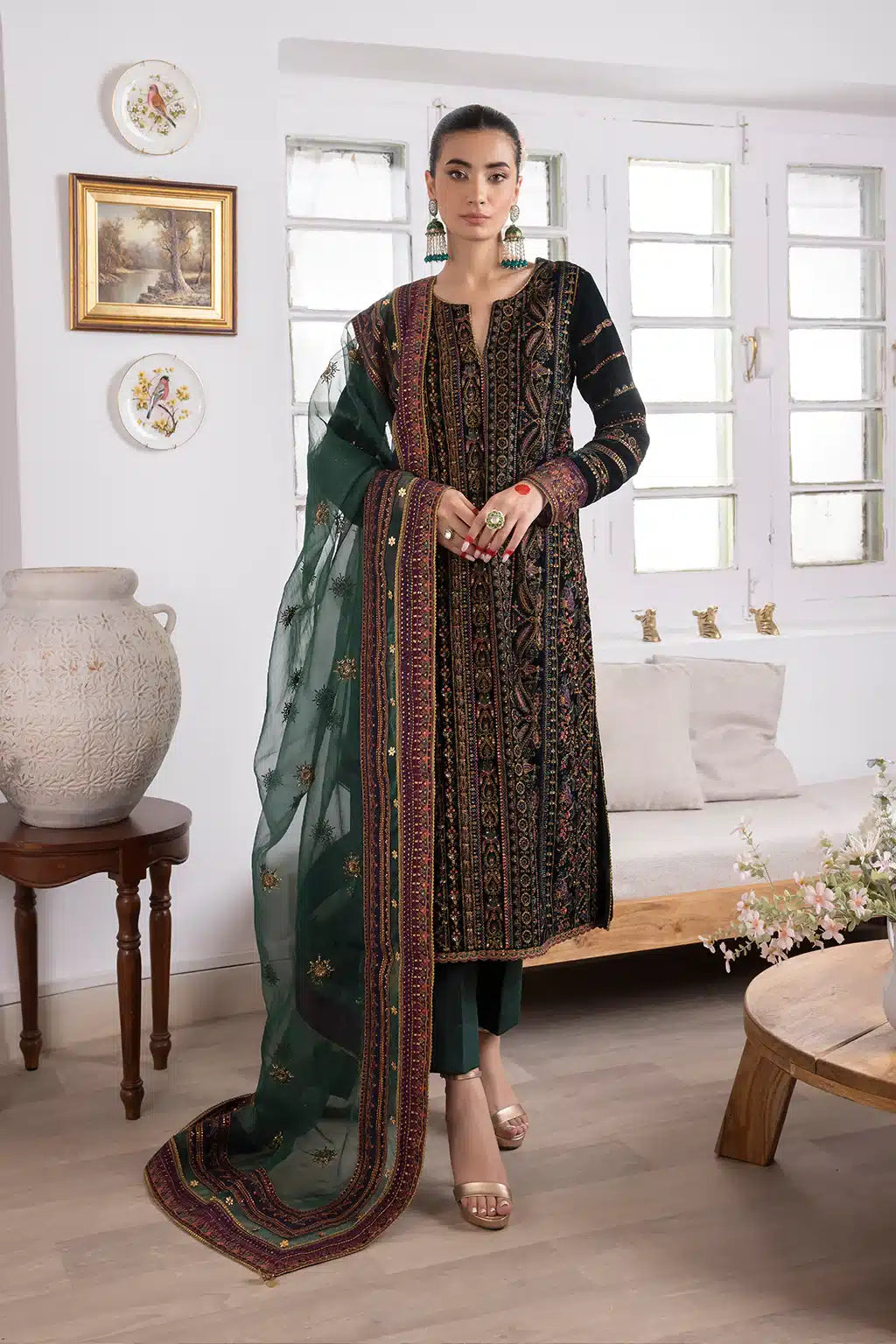 Iznik | Festive Velvet 23 | IV-22 HUSHAIMA - by - Libasekhas UK - Registered Vendor of : Iznik - 100% Original Designer Dresss