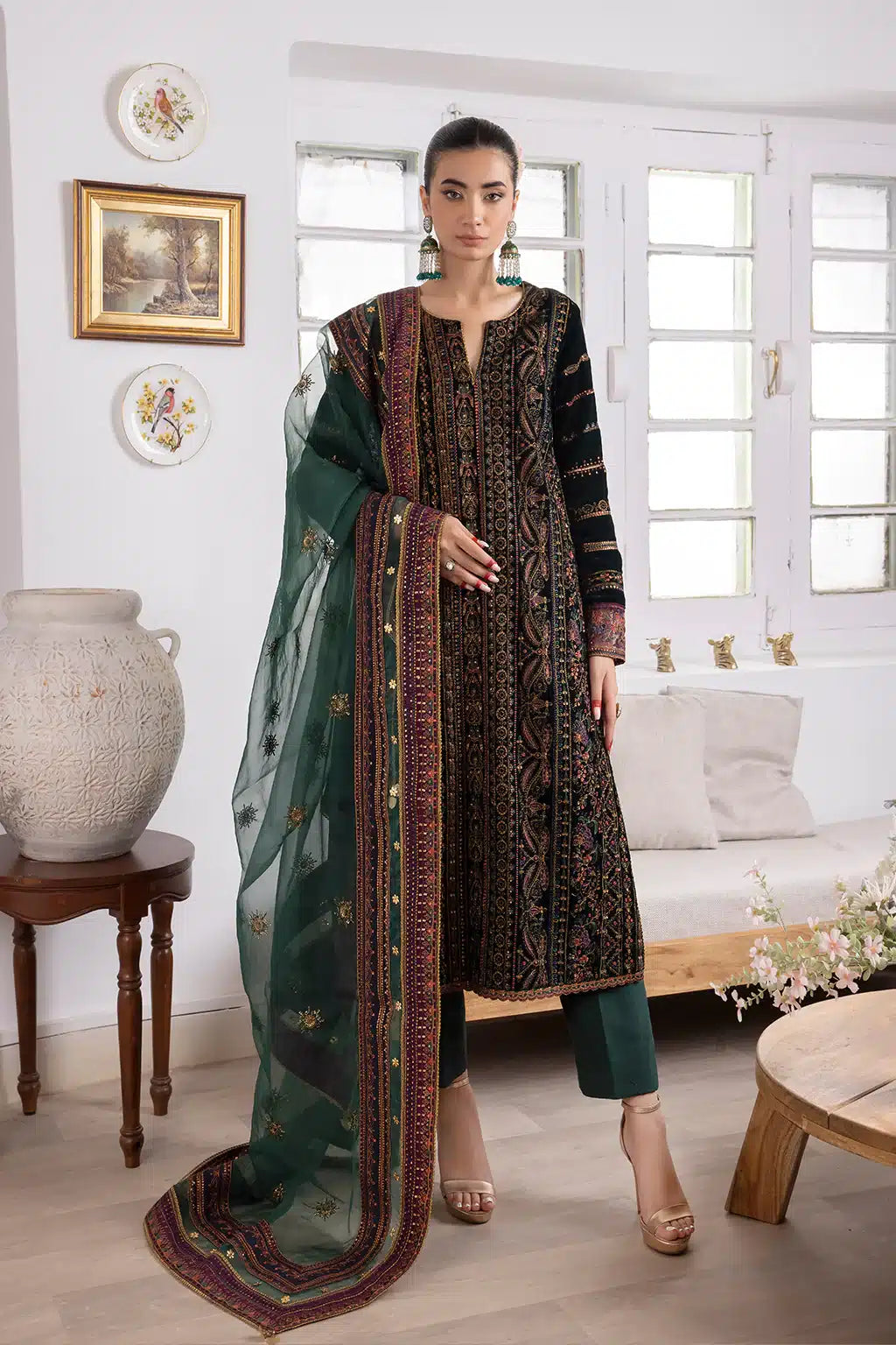 Iznik | Festive Velvet 23 | IV-22 HUSHAIMA - by - Libasekhas UK - Registered Vendor of : Iznik - 100% Original Designer Dresss