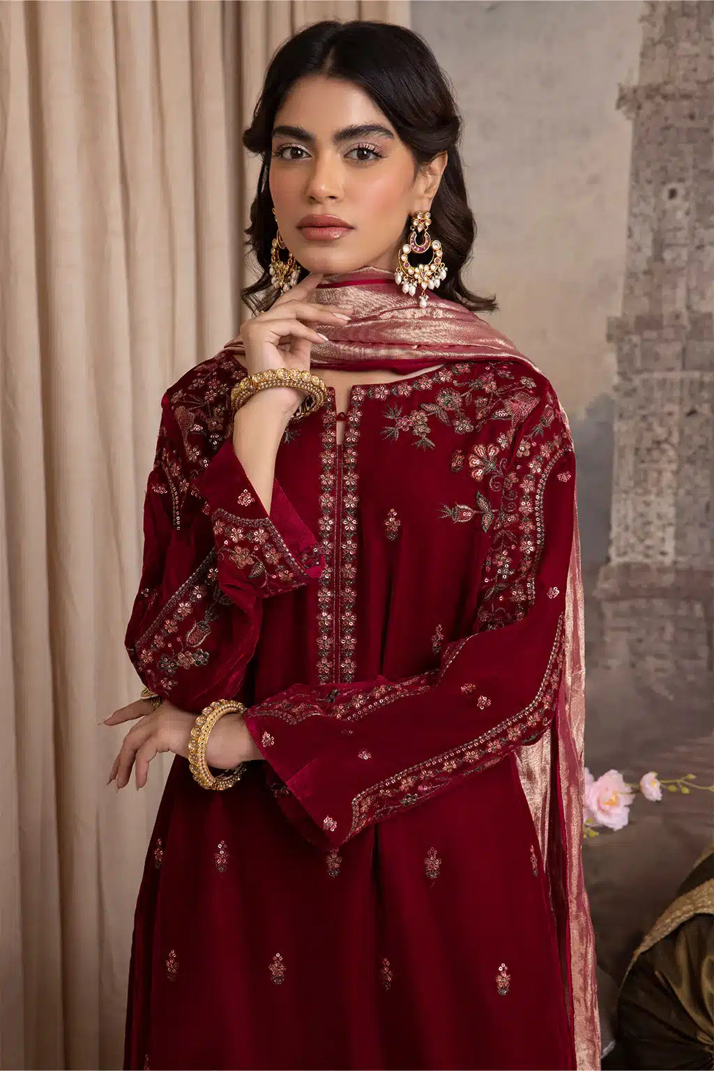 Iznik | Festive Velvet 23 | IV-27 HARF - by - Libasekhas UK - Registered Vendor of : Iznik - 100% Original Designer Dresss