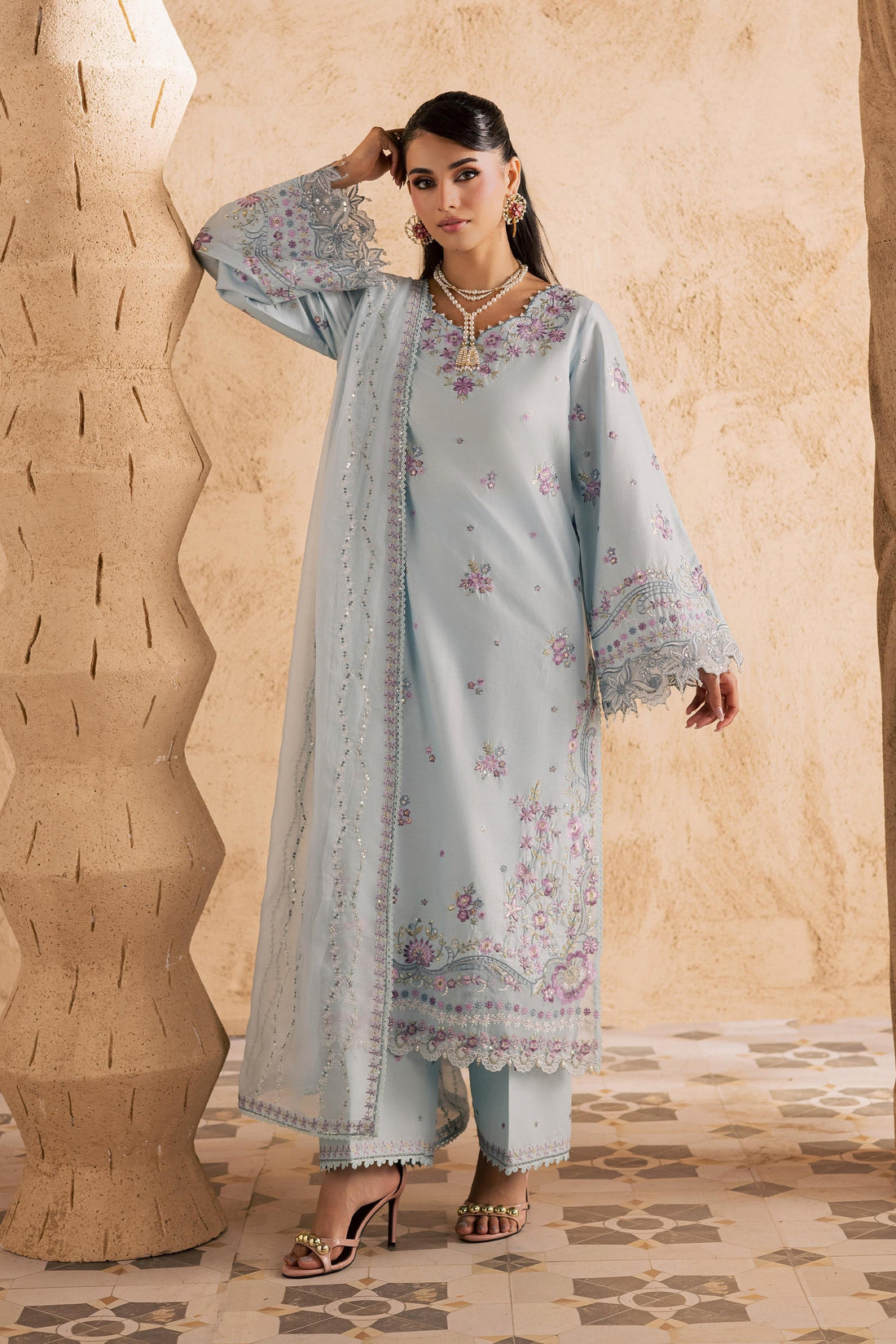 Batik | Festive Eid 26 | Ice - by Libasekhas - Registered Vendor of : Batik - 100% Original Designer Dress