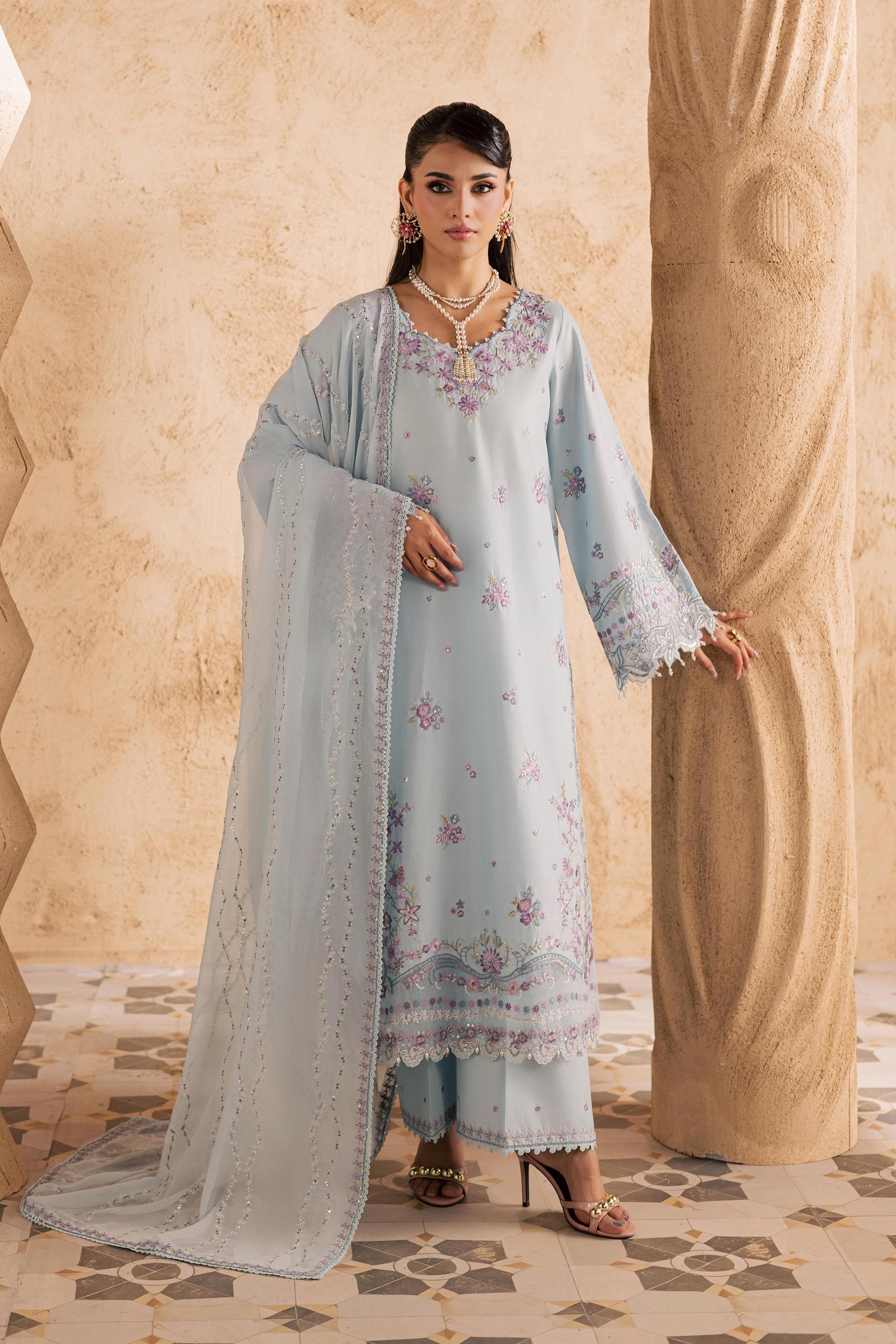 Batik | Festive Eid 26 | Ice - by Libasekhas - Registered Vendor of : Batik - 100% Original Designer Dress