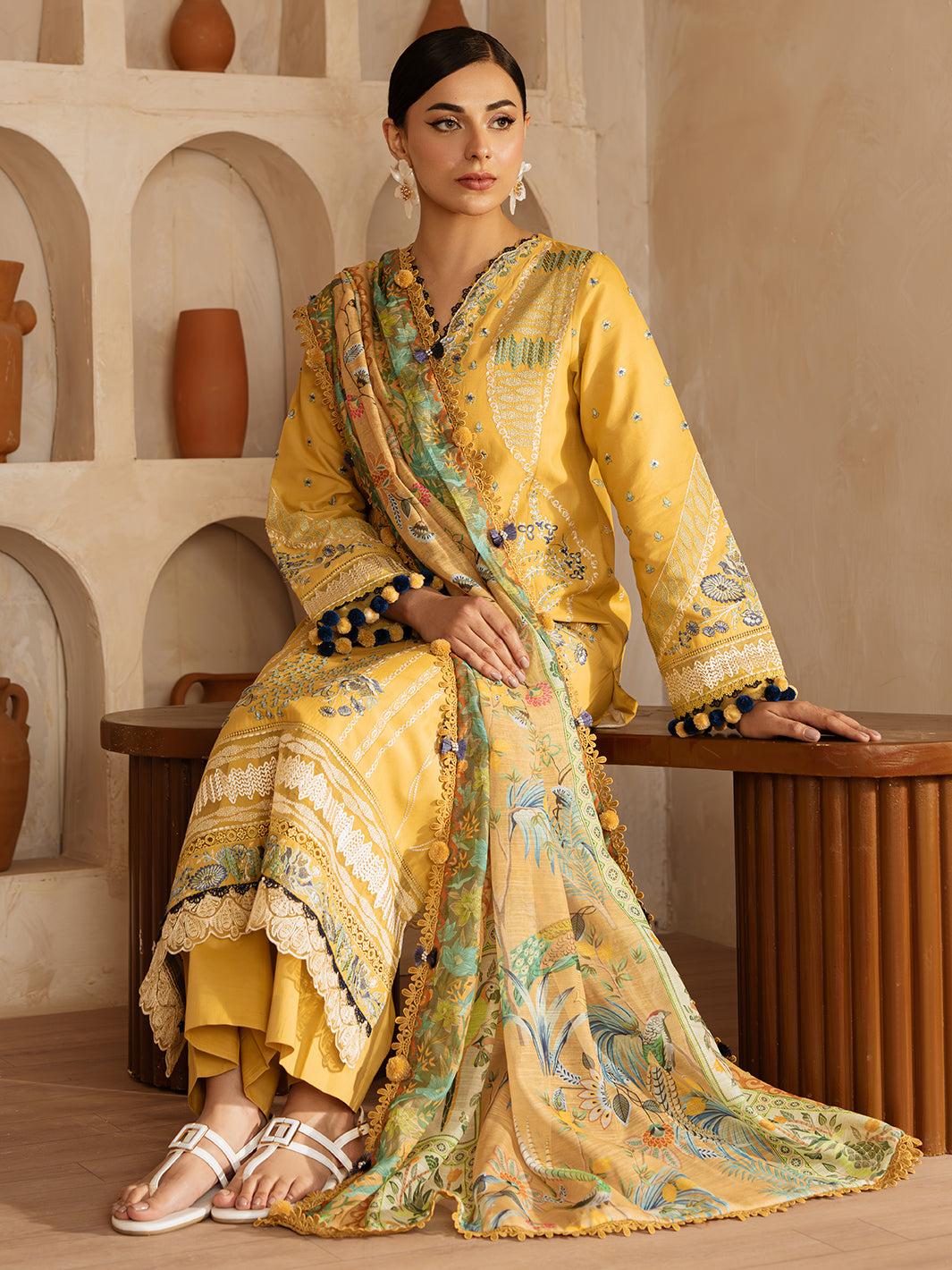 Mahnur | Florence Luxury Lawn 25 | ILENA - by - Libasekhas UK - Registered Vendor of : Mahnur - 100% Original Designer Dresss