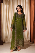 Azure | Azure Luxe | Imperial Olive - by Libasekhas UK - Registered Vendor of : Azure - 100% Original Designer Dress