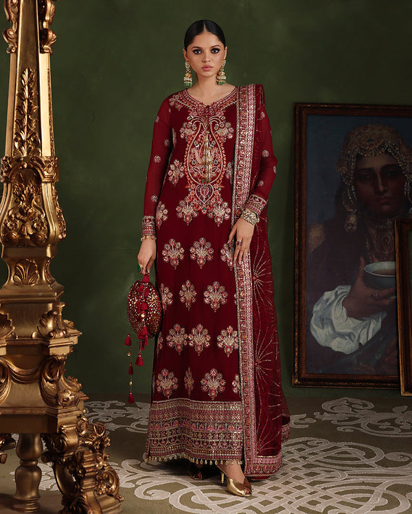 Roheenaz | Royale Eternel Chiffon Edit | Imperial Grace - by Libasekhas UK - Registered Vendor of : Roheenaz - 100% Original Designer Dress