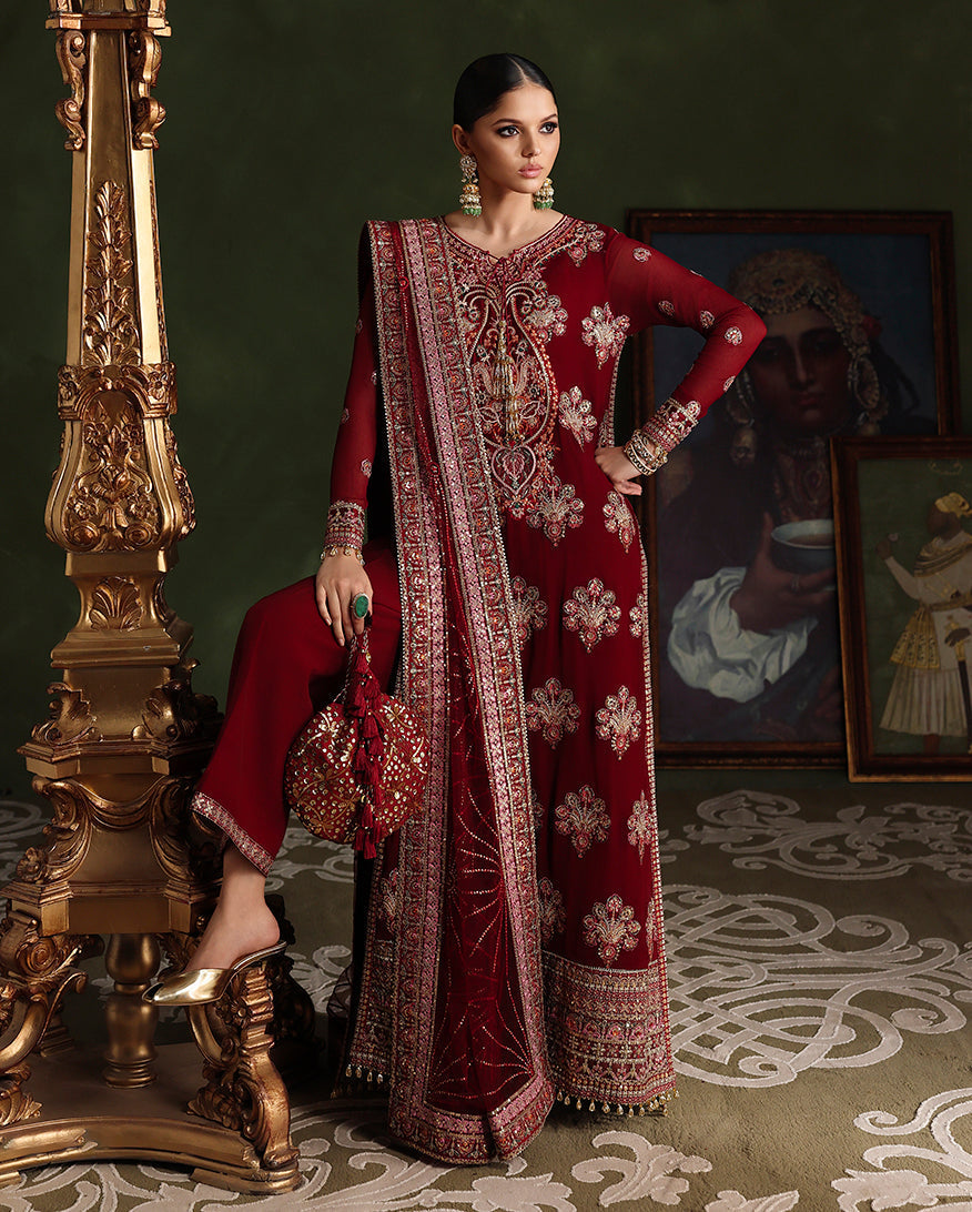 Roheenaz | Royale Eternel Chiffon Edit | Imperial Grace - by Libasekhas UK - Registered Vendor of : Roheenaz - 100% Original Designer Dress
