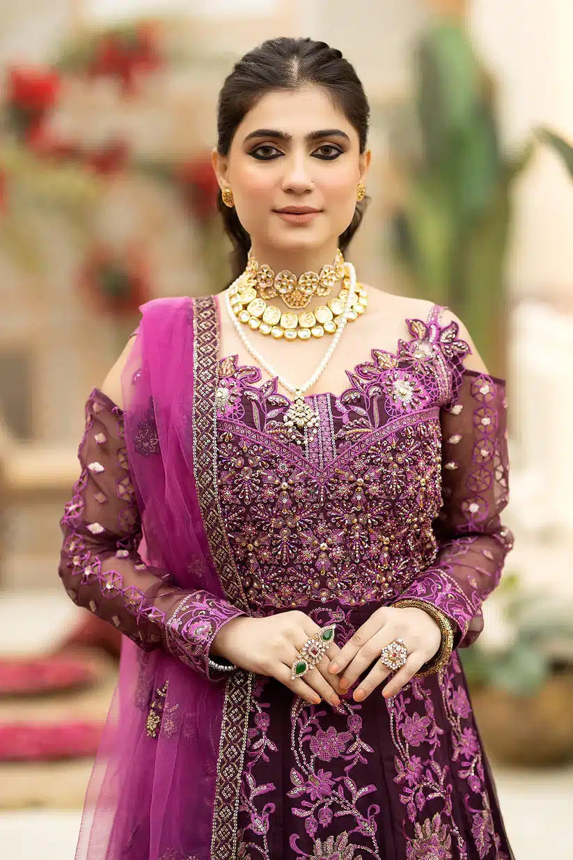 Imrozia Premium | Falesia Formals 23 | L-261 Lucida Purple - by - Libasekhas UK - Registered Vendor of : Imrozia Premium - 100% Original Designer Dresss