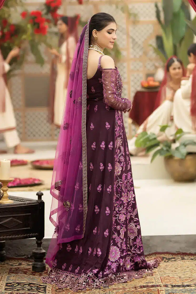 Imrozia Premium | Falesia Formals 23 | L-261 Lucida Purple - by - Libasekhas UK - Registered Vendor of : Imrozia Premium - 100% Original Designer Dresss