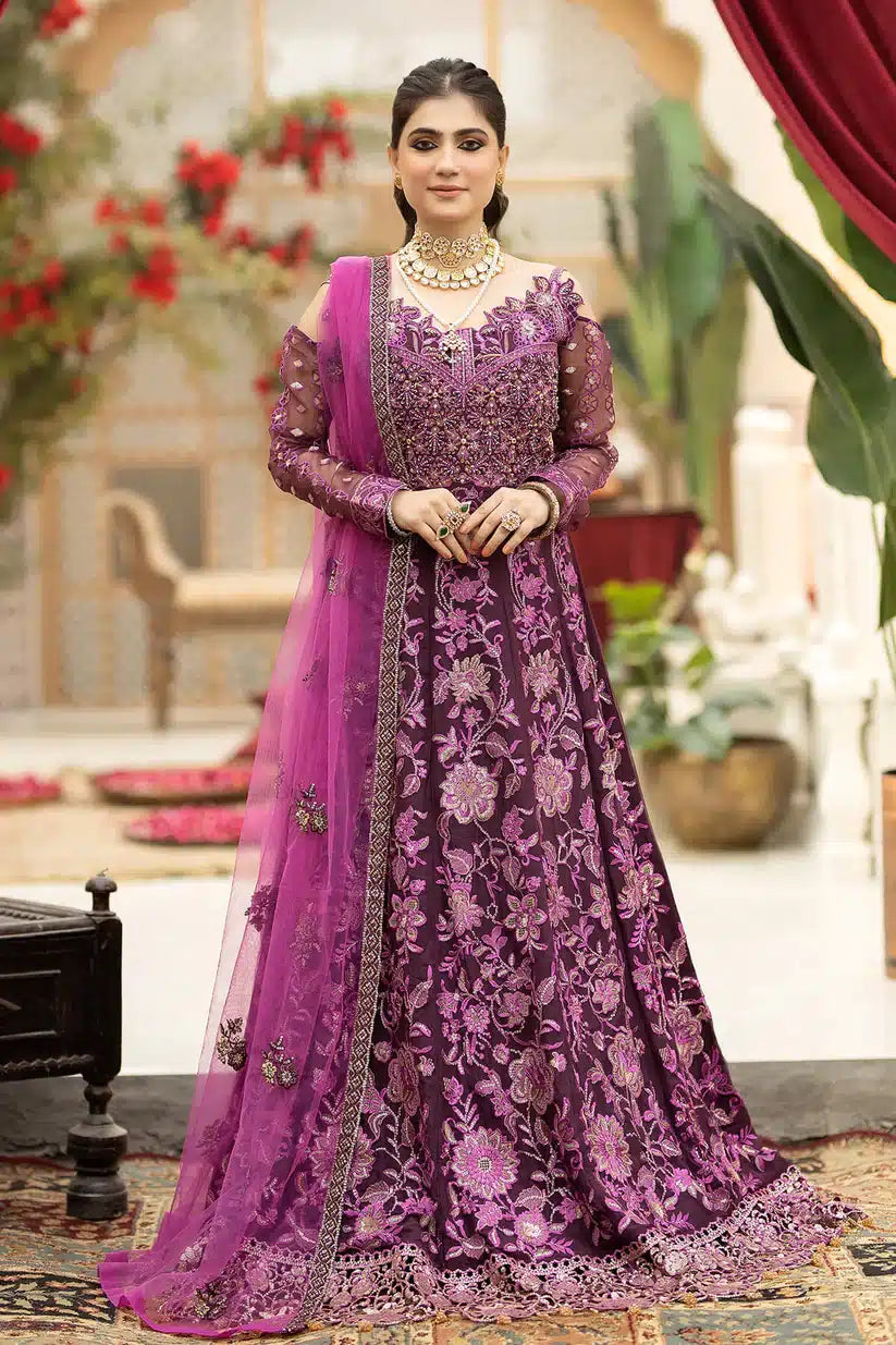 Imrozia Premium | Falesia Formals 23 | L-261 Lucida Purple - by - Libasekhas UK - Registered Vendor of : Imrozia Premium - 100% Original Designer Dresss