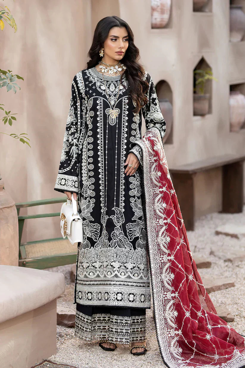 Imrozia Premium | Gulposh Luxury Lawn 24 | S.L 48 Aafia - by - Libasekhas UK - Registered Vendor of : Imrozia Premium - 100% Original Designer Dresss