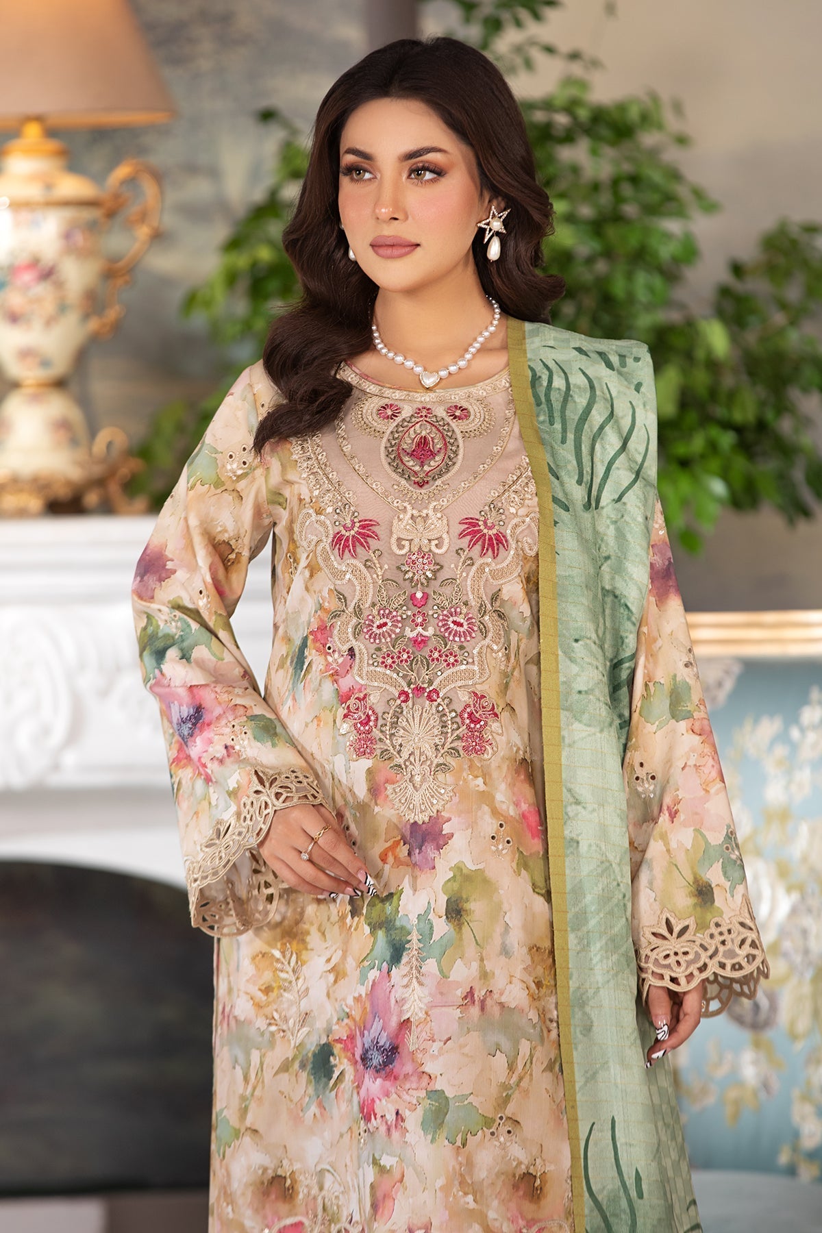 Imrozia Premium | Masakali Winter Pret | I.P-85 Resham - by - Libasekhas UK - Registered Vendor of : Imrozia Premium - 100% Original Designer Dresss