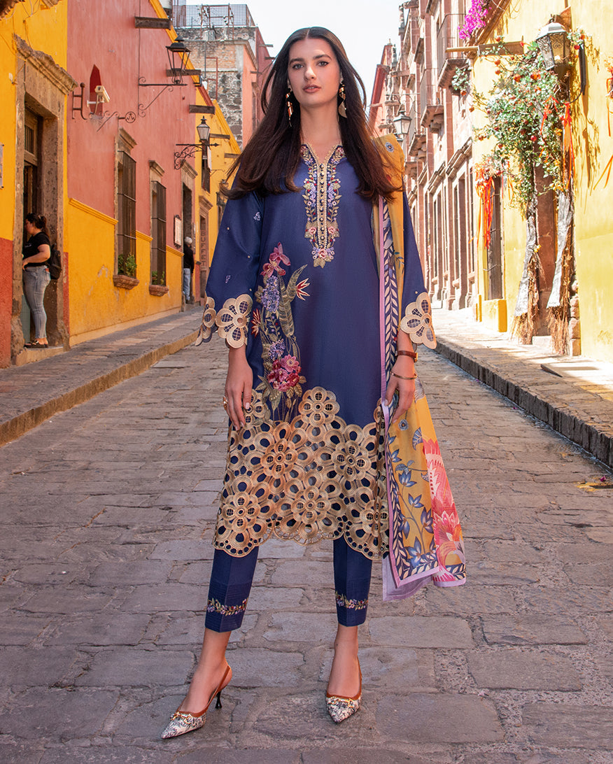Mushq | Odyssey Lawn 26 | Ines - by Libasekhas UK - Registered Vendor of : Mushq - 100% Original Designer Dress