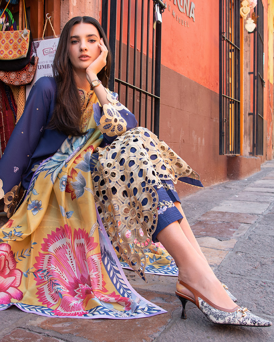 Mushq | Odyssey Lawn 26 | Ines - by Libasekhas UK - Registered Vendor of : Mushq - 100% Original Designer Dress