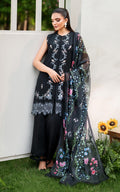 Asifa and Nabeel | Eden Cambric 25 | Ink Blossom ECU25-02 - by Libasekhas UK - Registered Vendor of : Asifa and Nabeel - 100% Original Designer Dress