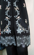 Asifa and Nabeel | Eden Cambric 25 | Ink Blossom ECU25-02 - by Libasekhas UK - Registered Vendor of : Asifa and Nabeel - 100% Original Designer Dress