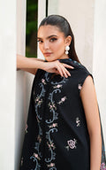Asifa and Nabeel | Eden Cambric 25 | Ink Blossom ECU25-02 - by Libasekhas UK - Registered Vendor of : Asifa and Nabeel - 100% Original Designer Dress
