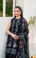 Asifa and Nabeel | Eden Cambric 25 | Ink Blossom ECU25-02 - by Libasekhas UK - Registered Vendor of : Asifa and Nabeel - 100% Original Designer Dress