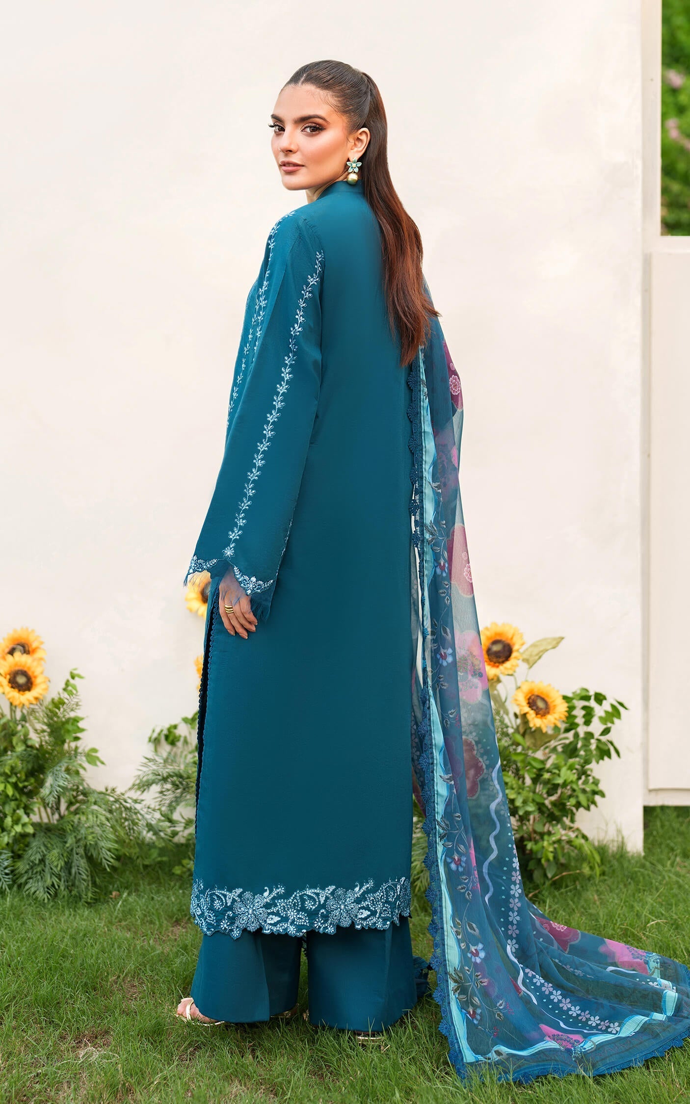 Asifa and Nabeel | Eden Cambric 25 | Iris Cloud ECU25-05 - by Libasekhas UK - Registered Vendor of : Asifa and Nabeel - 100% Original Designer Dress