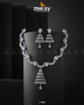Italian Zircon Necklace - by - Libasekhas UK - Registered Vendor of : Zeesy - 100% Original Designer Dresss