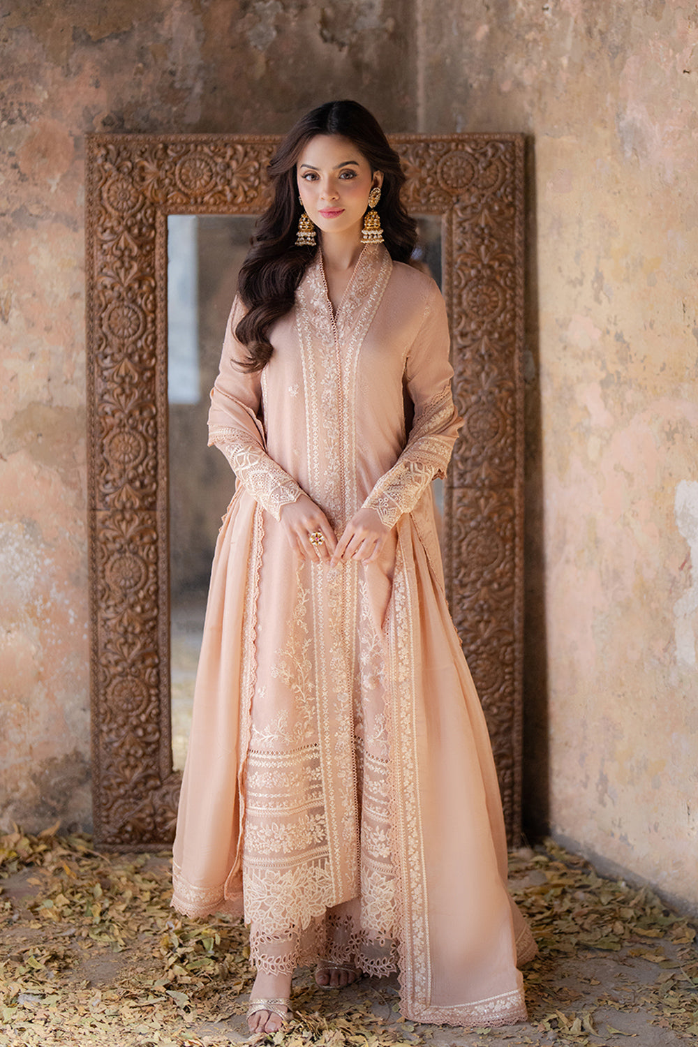 Azure | Ensembles Embroidered Formals | Ivory Whisper - by - Libasekhas UK - Registered Vendor of : Azure - 100% Original Designer Dresss