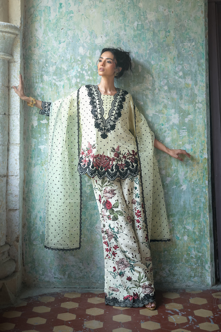 Zainab Chottani | Summer Edition 26 | Ivory Charm - by Libasekhas UK - Registered Vendor of : Zainab Chottani - 100% Original Designer Dress