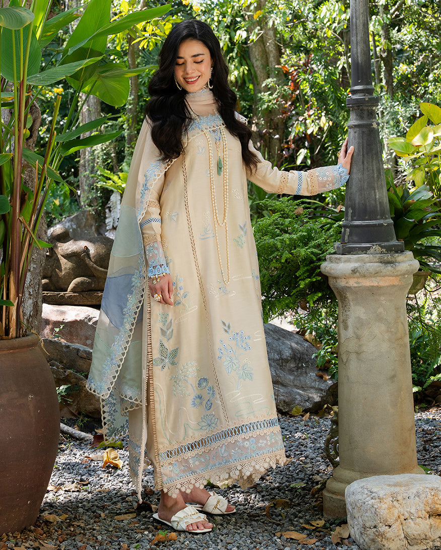 Mushq | La Toscana Casual Pret | Ivory Riviera - by Libasekhas UK - Registered Vendor of : Mushq - 100% Original Designer Dress