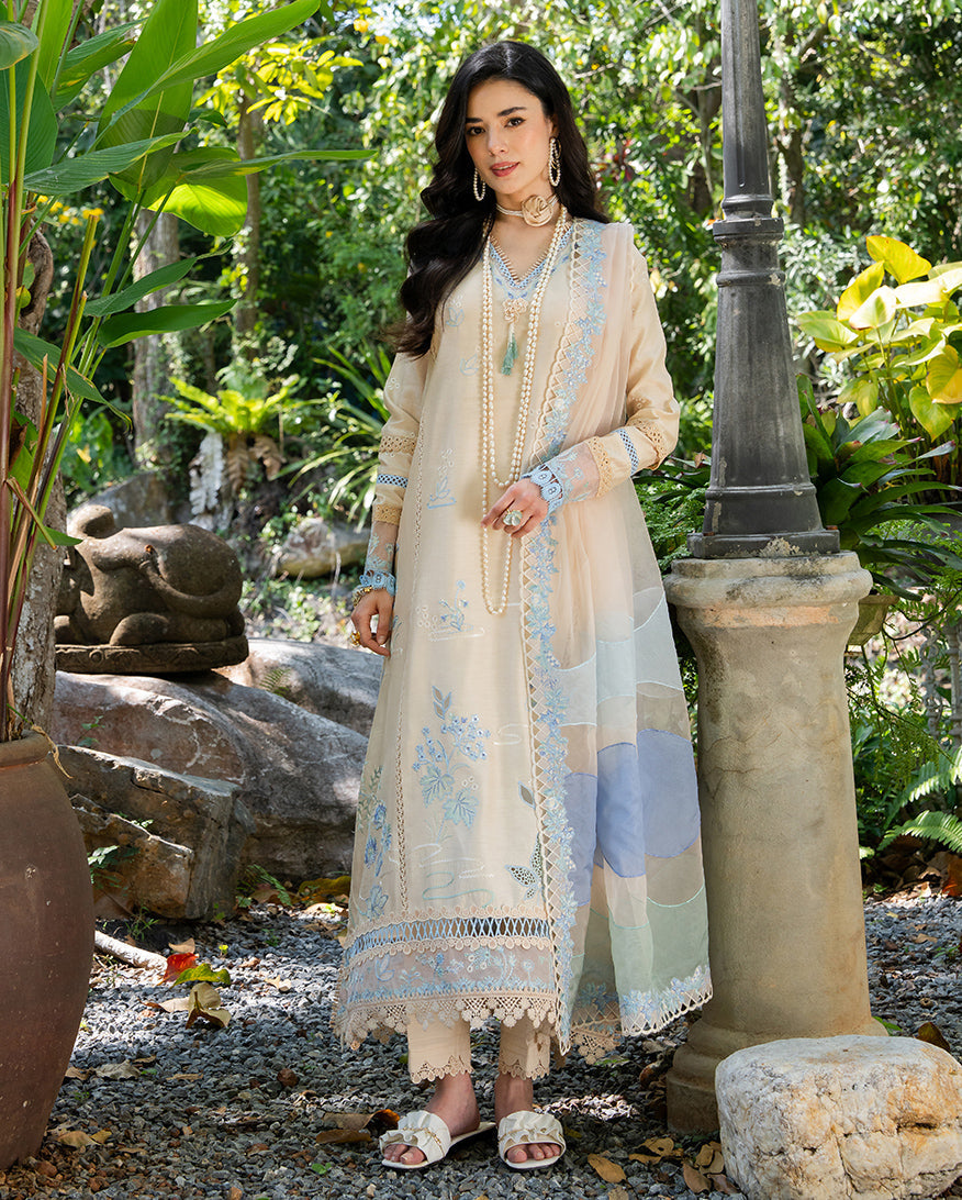 Mushq | La Toscana Casual Pret | Ivory Riviera - by Libasekhas UK - Registered Vendor of : Mushq - 100% Original Designer Dress
