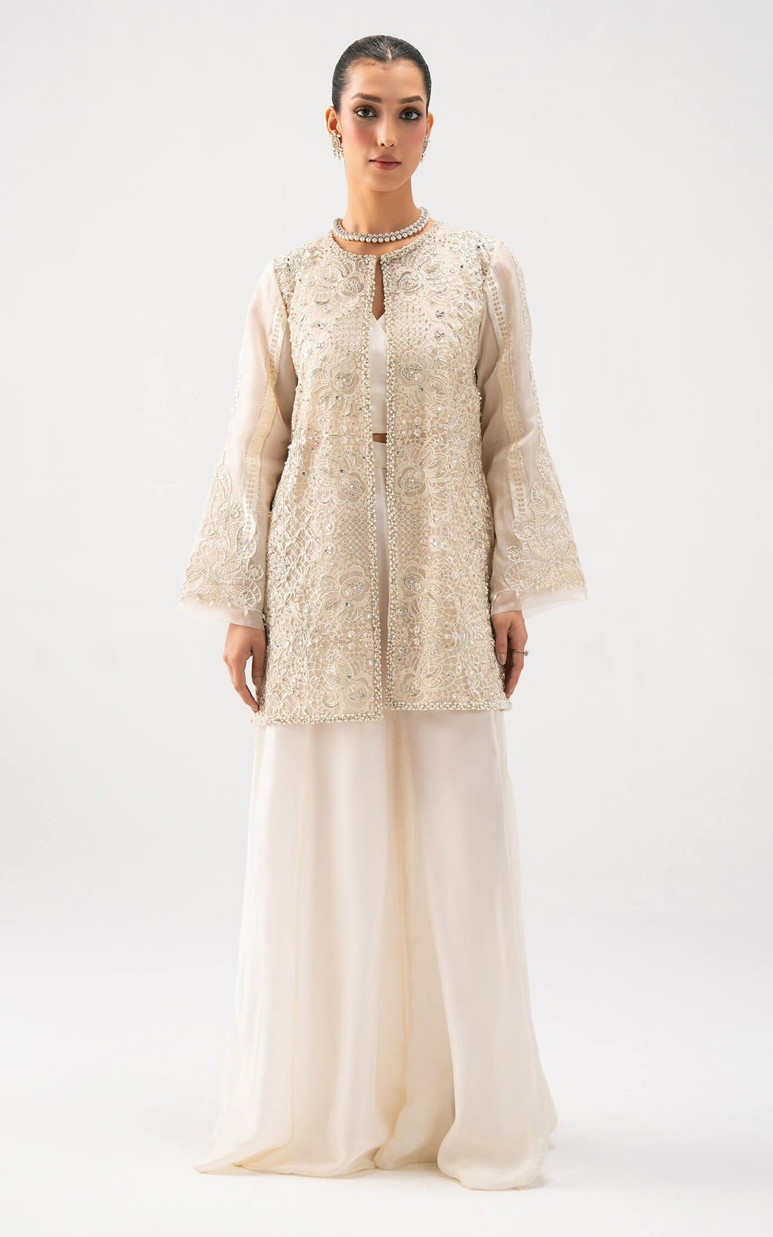 Asifa and Nabeel | Lyle Luxury Formals 25 | Ivory Elan - by Libasekhas UK - Registered Vendor of : Asifa and Nabeel - 100% Original Designer Dress