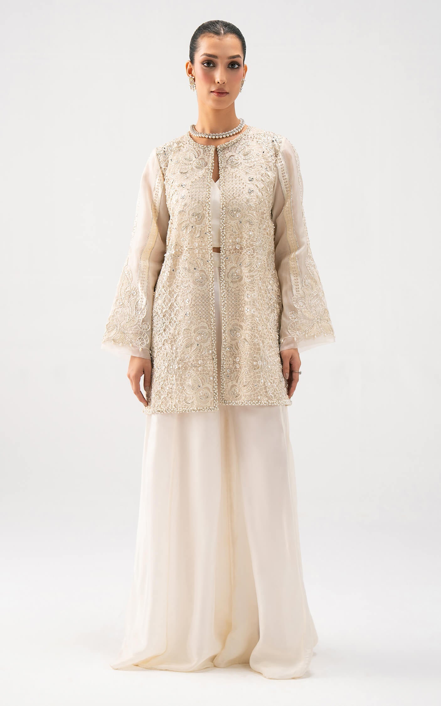 Asifa and Nabeel | Lyle Luxury Formals 25 | Ivory Elan - by Libasekhas UK - Registered Vendor of : Asifa and Nabeel - 100% Original Designer Dress