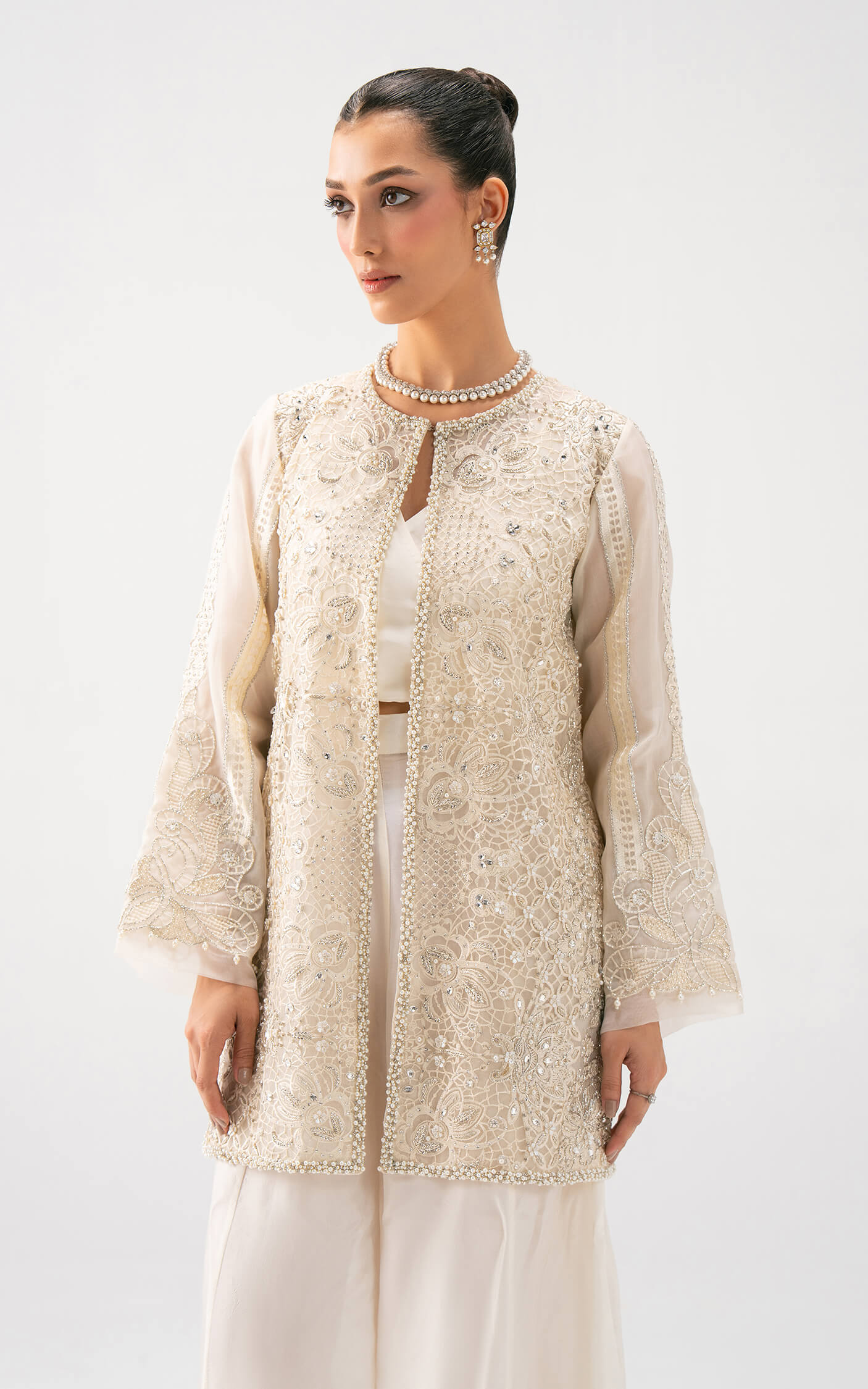 Asifa and Nabeel | Lyle Luxury Formals 25 | Ivory Elan - by Libasekhas UK - Registered Vendor of : Asifa and Nabeel - 100% Original Designer Dress