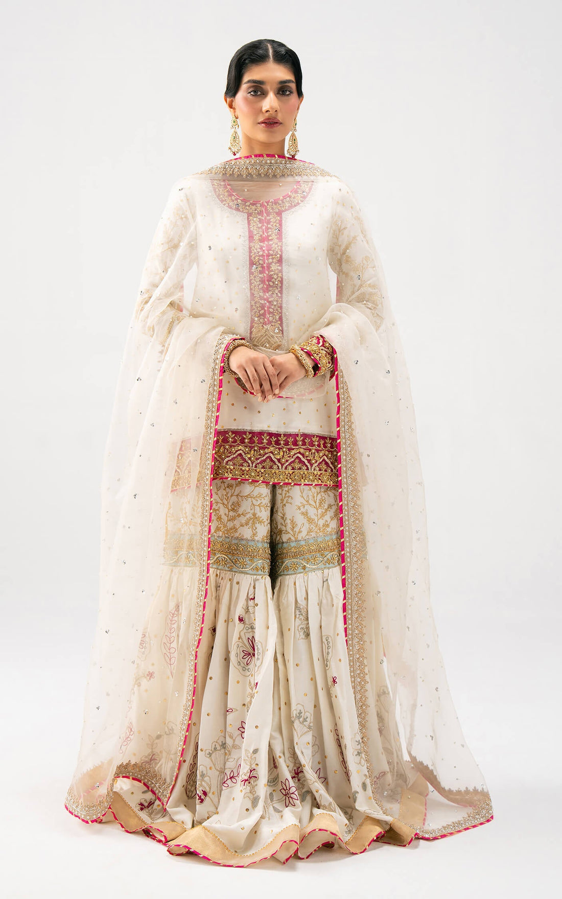 Asifa and Nabeel | Lyle Luxury Formals 25 | Ivory Radiance - by Libasekhas UK - Registered Vendor of : Asifa and Nabeel - 100% Original Designer Dress