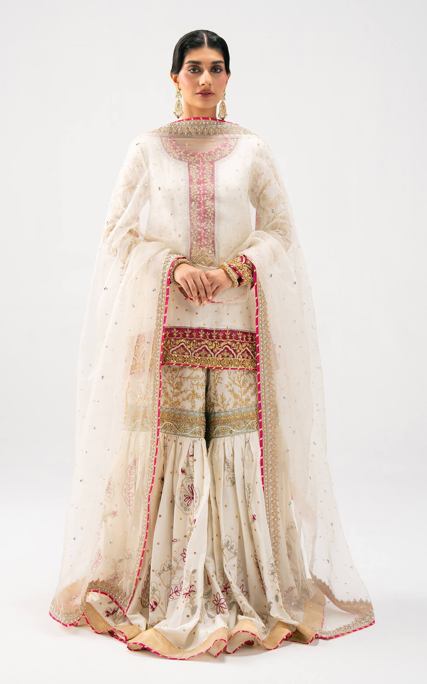 Asifa and Nabeel | Lyle Luxury Formals 25 | Ivory Radiance - by Libasekhas UK - Registered Vendor of : Asifa and Nabeel - 100% Original Designer Dress